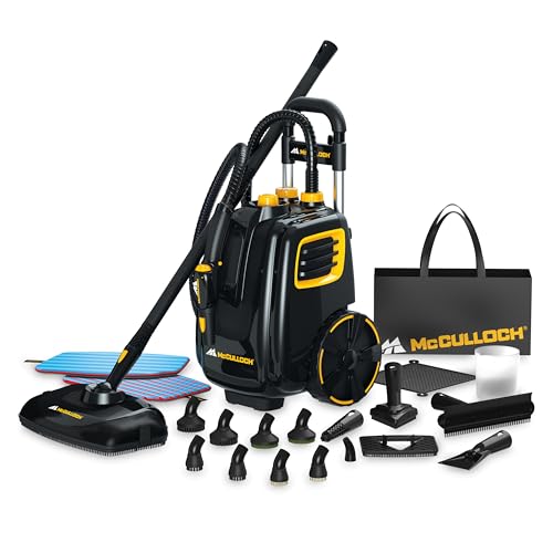 McCulloch MC1385 Deluxe Canister Steam Cleaner with 23 Accessories