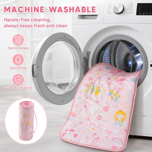 Toddler Nap Mat with Removable Pillow and Blanket for Preschool Daycare