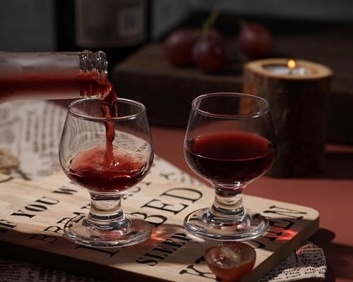 24-Pack Cognac & Shot Glasses Set - Elegant Liqueur & Brandy Tasting Glasses