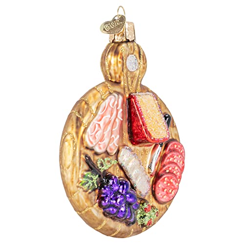Old World Christmas Charcuterie Board Glass Blown Ornament - Holiday Food Collection