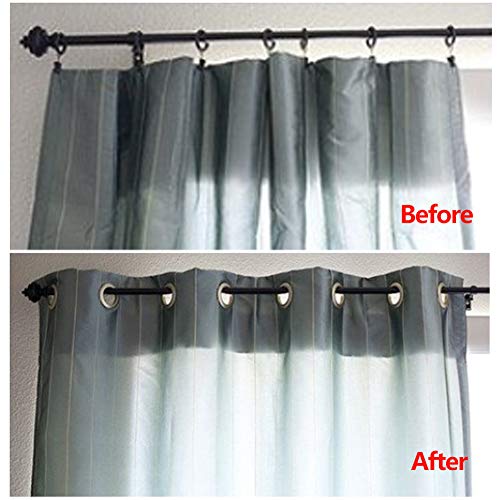 32-Pack Curtain Grommets 1.6-Inch Inner Diameter, Low-Noise Eyelet Rings