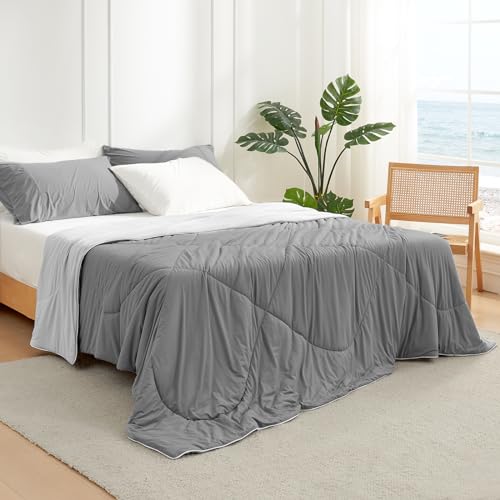 Cozy Bliss Queen Cooling Comforter - Lightweight Summer Blanket