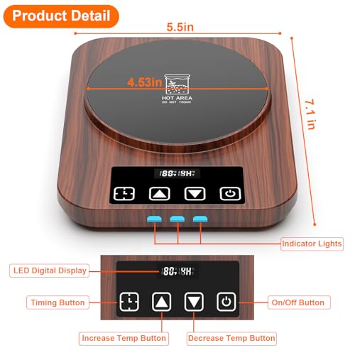 Sourdough Starter Warmer Mat with 24H Timer and 1°F Thermostat Control