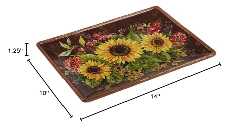 Harvest Blessings Ceramic Rectangular Platter – Ideal for appetizers, desserts, and party favorites, this fall-themed platter adds a cozy harvest touch to every meal and celebration