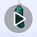 Hand-Blown Glass Pickle Christmas Ornament for Holiday Tree Tradition