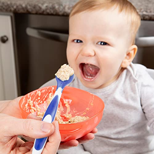 Temperature Sensing Baby Feeding Spoons Soft Silicone 4-Pack