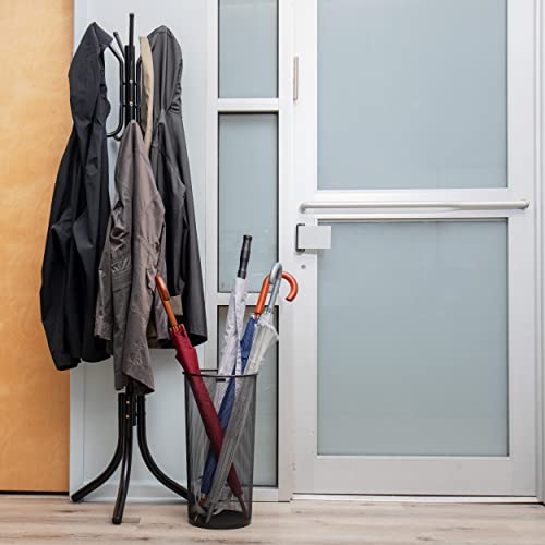 Metal Mesh Umbrella Stand - Multipurpose Entryway & Office Organizer