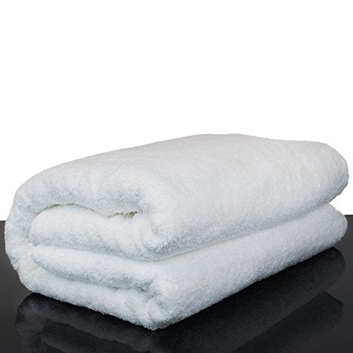 Oversized Turkish Cotton Bath Sheet, 40x80 Inch Heavyweight Towel, White