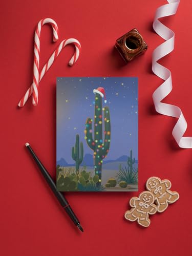 Stonehouse Collection Holiday Saguaro Christmas Cards - 18pk, Standard Size