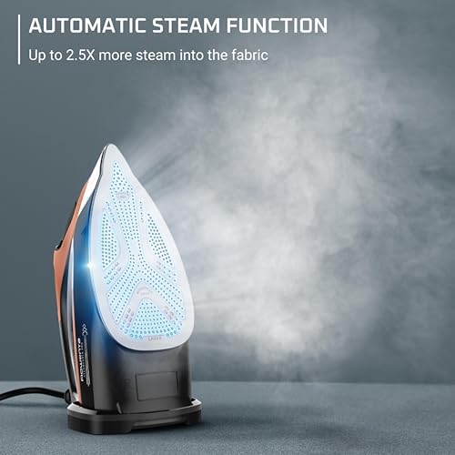 Rowenta SteamForce Pro Steam Iron for Clothes, 1850W Smart Screen DW9580