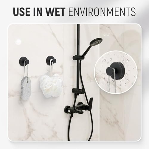 Heavy-Duty Stainless Steel Suction Cup Hooks for Wreaths - 2 Pack, Silver