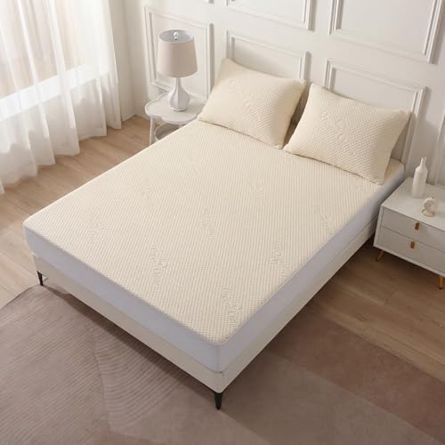 Luxury Waterproof Organic Cotton Mattress Protector - King Size
