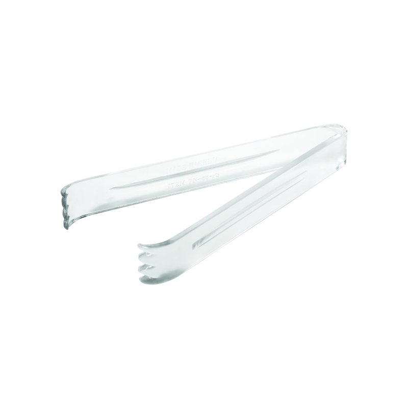 Party Essentials N64 Serving Tongs, 6-1/2", Clear (Pack of 48)