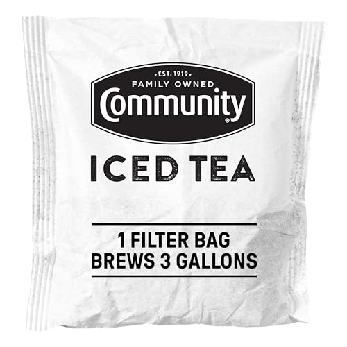 Community Coffee Pre-Measured Iced Tea Filter Packs for 3 Gallon Commercial Urns, 24 Count (Pack of 1)