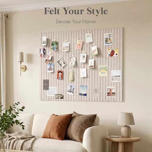 Self-Adhesive Felt Bulletin Board Tiles - 36" x 24" Pin Board (6 Pack)