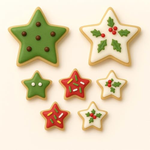 1.5 Inch Mini Star Cookie Cutters (12 Count) – Tin Plated Steel, Safe Edges