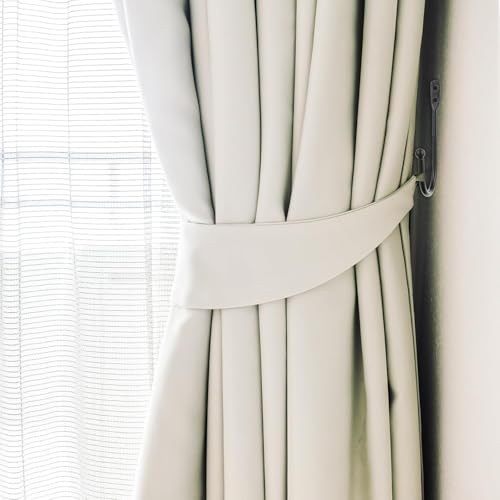 8 Pcs U-Shaped Metal Curtain Holdbacks, Black Wall Mounted Tie Backs
