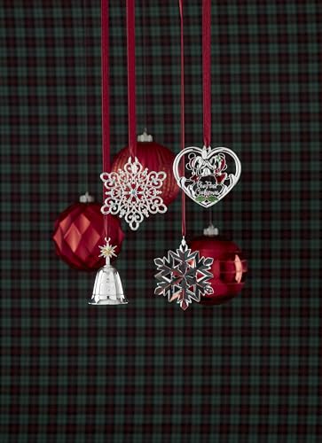 Lenox 896168 2024 Annual Musical Bell Ornament - Silverplate Christmas Bell, North Star