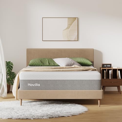 Novilla Bliss 12 Inch Queen Memory Foam Mattress - Gel Cooling & Pressure Relief