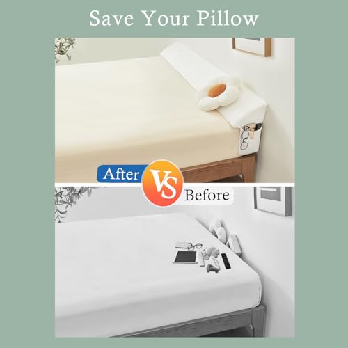 King Bed Wedge Gap Filler Pillow with Side Pockets - 76"x8"x6"