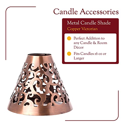 Copper Victorian Candle Shade - Unique Home Decor Accent