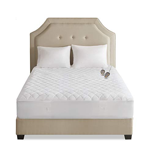 Heated Mattress Pad - Electric Bed Warmer with 5 Heat Settings, Auto Shut Off, Machine Washable, Queen Size