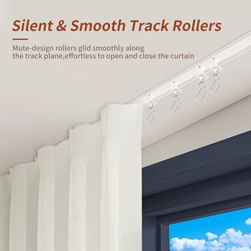 Flexible 9.8ft Ceiling Curtain Track System for Room Dividers and RVs