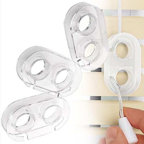 Clear Window Blind Cord Winders - 4 Pack, Heavy Duty Cord Organizer