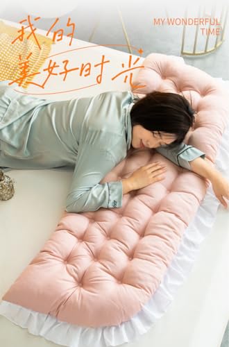 Rectangular Bolster Pillow for Bed Backrest Support - Soft Polyester Cushion