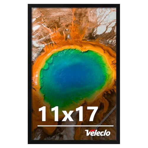 Veleclo 11x17 Picture Frame for Wall Display, Black Poster Frame
