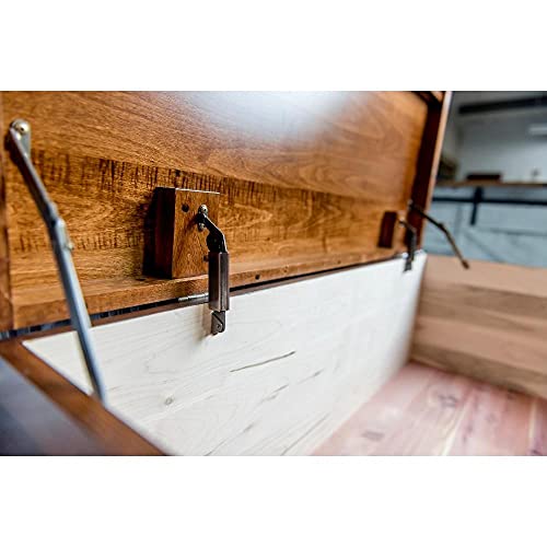 46-Inch Solid Wood Hope Chest with Waterfall Top and Cedar Bottom