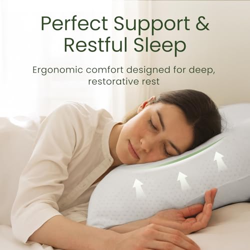 Cooling Shredded Memory Foam Pillows - Queen Size Set of 2