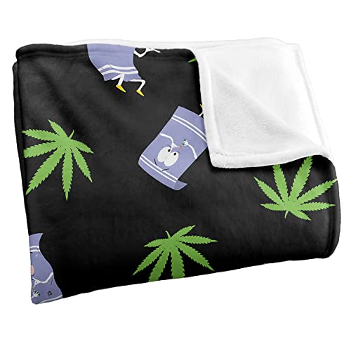 LOGOVISION 50"x60" South Park Towelie Pattern Silky Soft Throw Blanket
