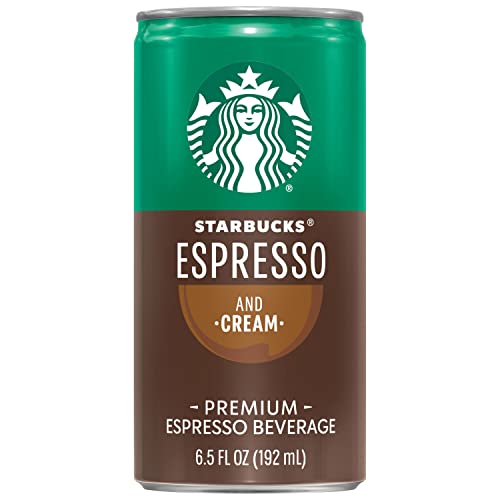 Starbucks Espresso and Cream Ready-to-Drink Coffee 6.5 Oz 12-Pack