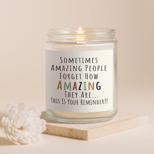 "You're Amazing" Lavender Scented Candle - Inspirational Gift for Women
