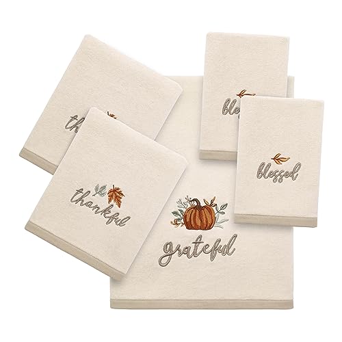 Decorative Fingertip Towels - 100% Cotton Fall Hand Towel Set of 2