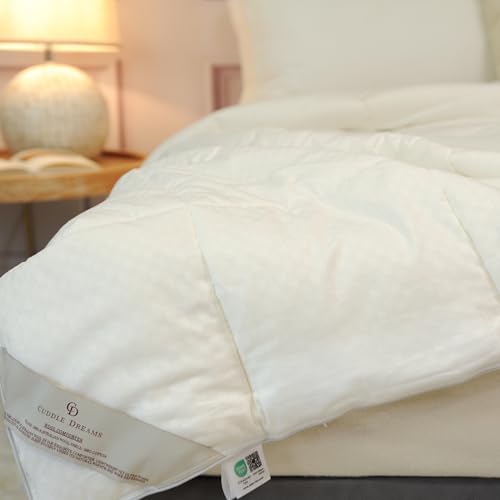 CUDDLE DREAMS Queen Australian Wool Comforter - All Season Duvet Insert