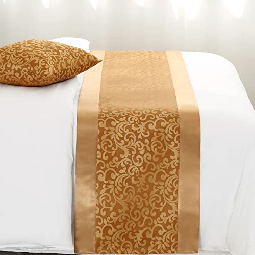 AMBERIS Smooth Comfort Bed Runner Scarf for Home & Hotel Bedding