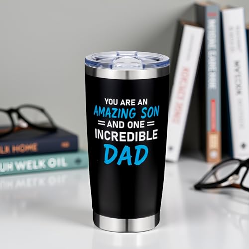 Amazing Son & Incredible Dad Tumbler Cup by Rmeosye (Variation: Amazing Son) – Vacuum-Insulated Stainless Steel