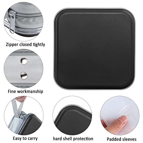 Siveit 40 Capacity CD DVD Storage Case Hard Plastic Holder Wallet for Car Home and Office