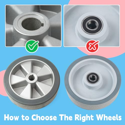 Drive Wheel with Taper for Floor Scrubber, Replaces 1218750 1039655 1214595