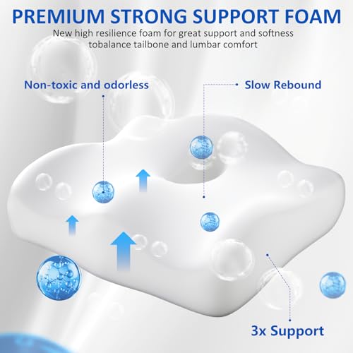 Ergonomic Lumbar Support Pillow & Seat Cushion for Back Pain Relief