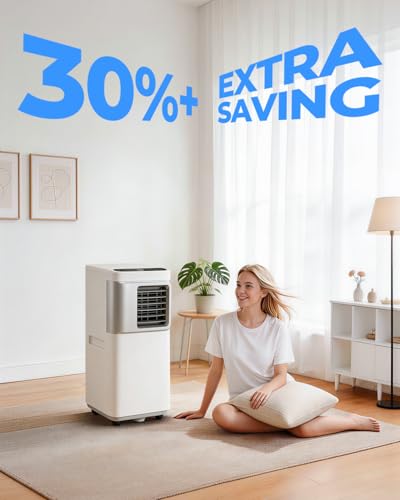 16000 BTU Portable Air Conditioner 5-in-1 Smart AC Unit for Large Rooms