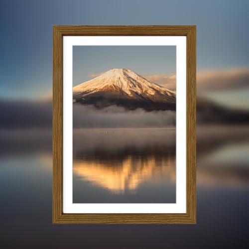 Chrspk 3-Pack Rustic Brown 5x7 Picture Frames with Glass, Wall Mount