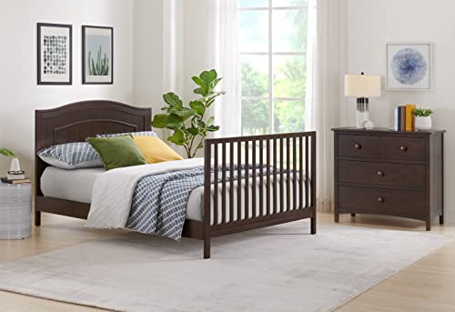 Full-Size Bed Conversion Kit for 4-in-1 Convertible Crib, Espresso