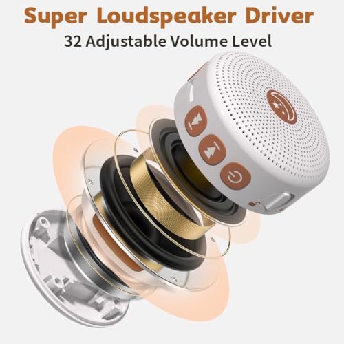 Portable Mini White Noise Machine with 30 Soothing Sounds & Timer