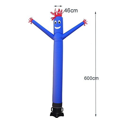 20ft Inflatable Sky Tube Man for Advertising - Giant Waving Arm Puppet, Outdoor Promotional Sign, No Blower Included