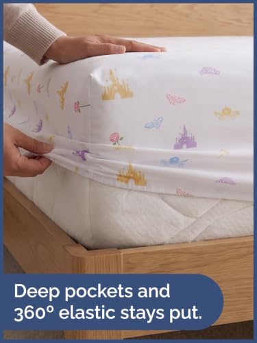CGK Unlimited Kids Twin Princess Sheet Set - 3-Piece Microfiber Bedding