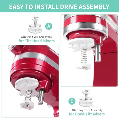 2-Quart Ice Cream Maker Attachment for Tilt-Head Stand Mixers