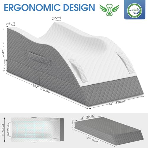 Memory Foam Leg Elevation Pillow for Post-Surgery Recovery